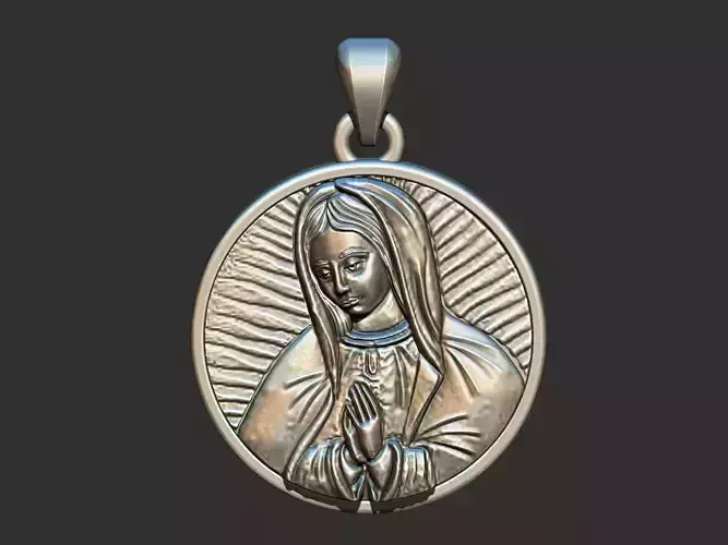Virgin of Guadalupe Old Medal