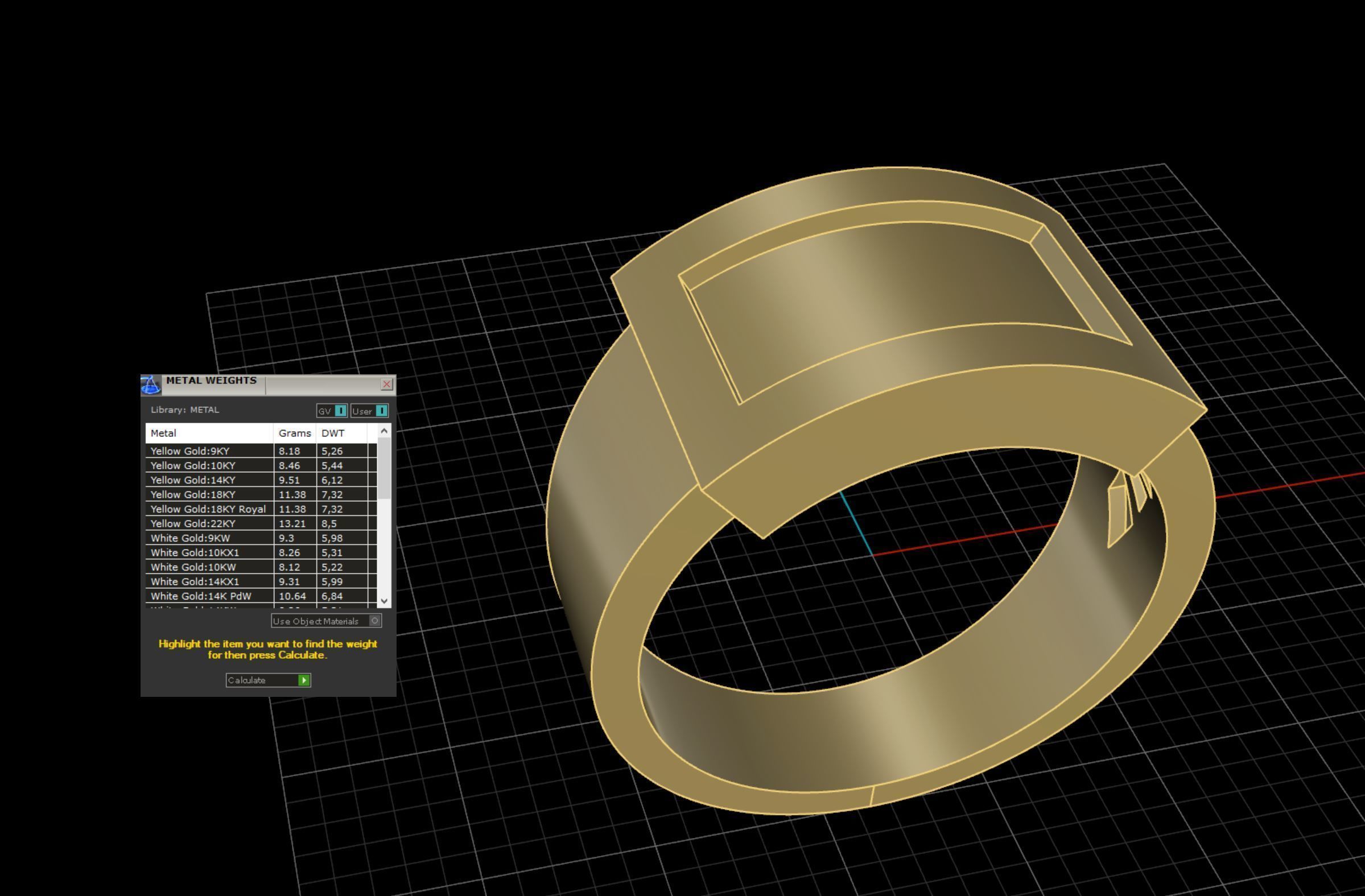 Ring Mens 3D print model_22