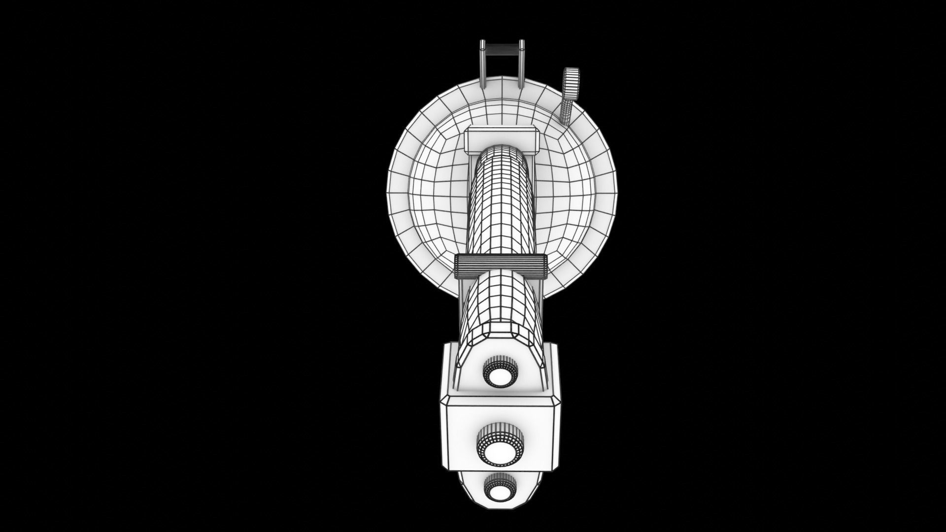 Alien Pulse Rifle Free low-poly 3D model_3