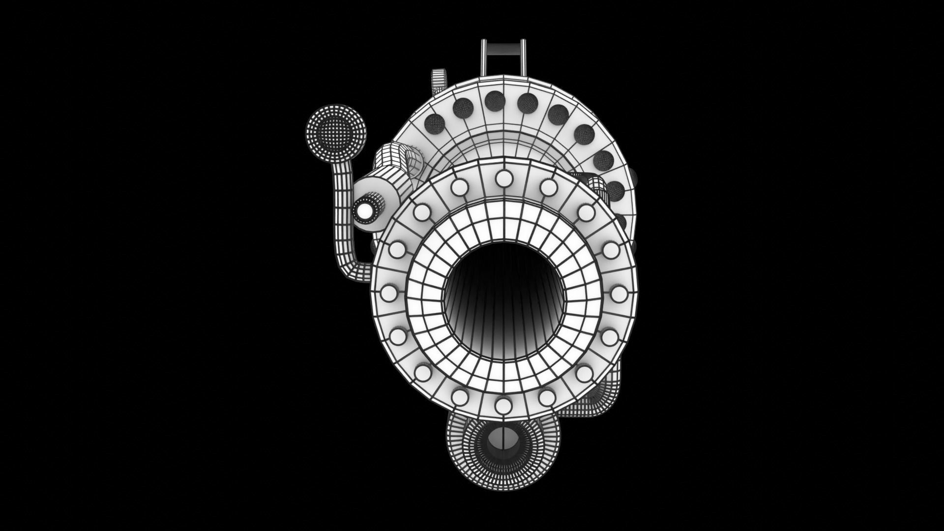 Alien Pulse Rifle Free low-poly 3D model_2