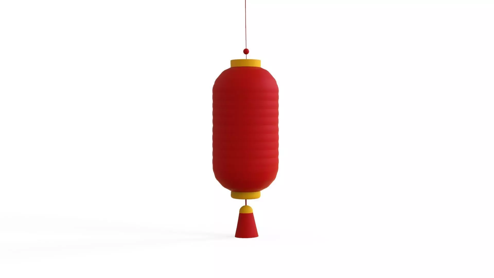 Paper Lantern v002 Free low-poly 3D model