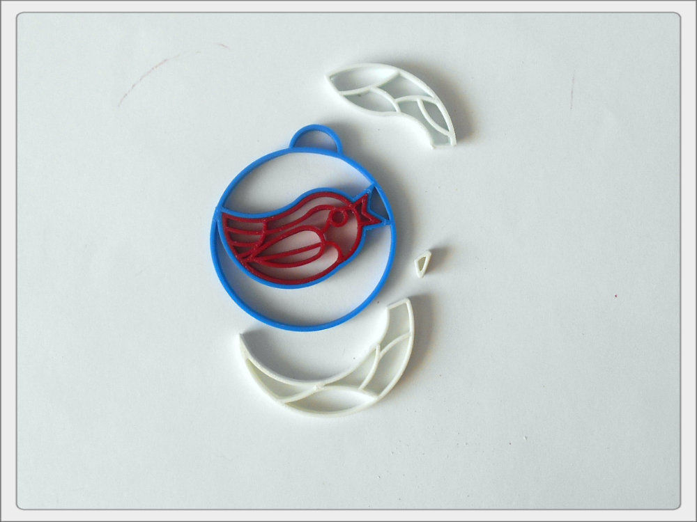 Christmas bird Free 3D print model_3