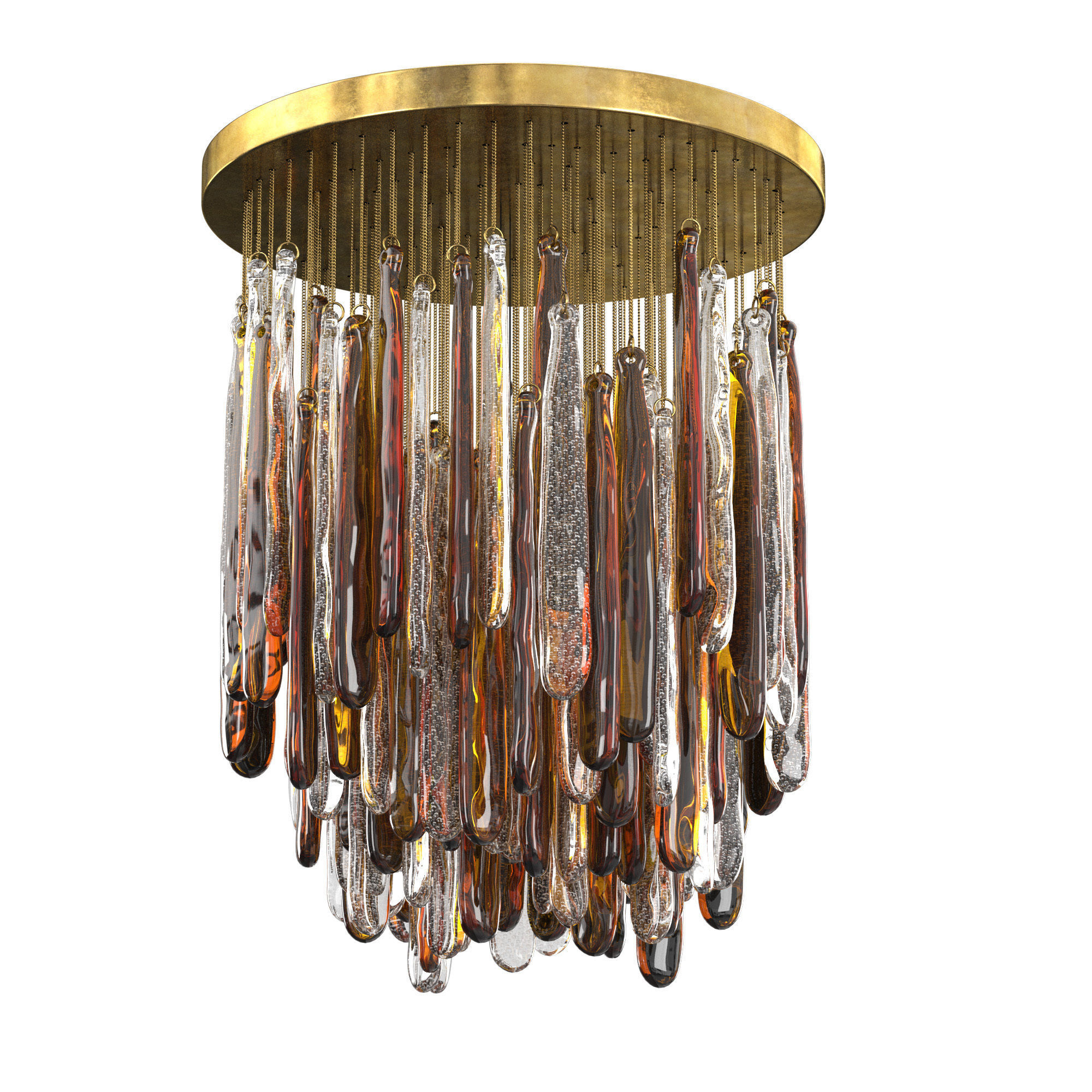 Italian Murano Chandelier 3D model_4