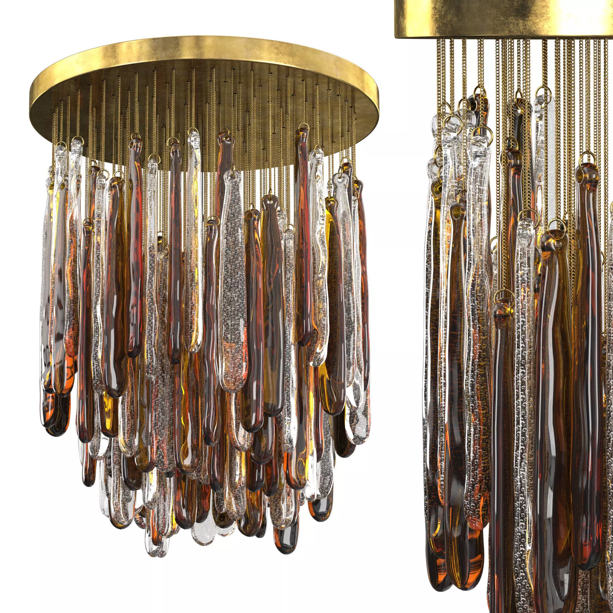 Italian Murano Chandelier 3D model_0