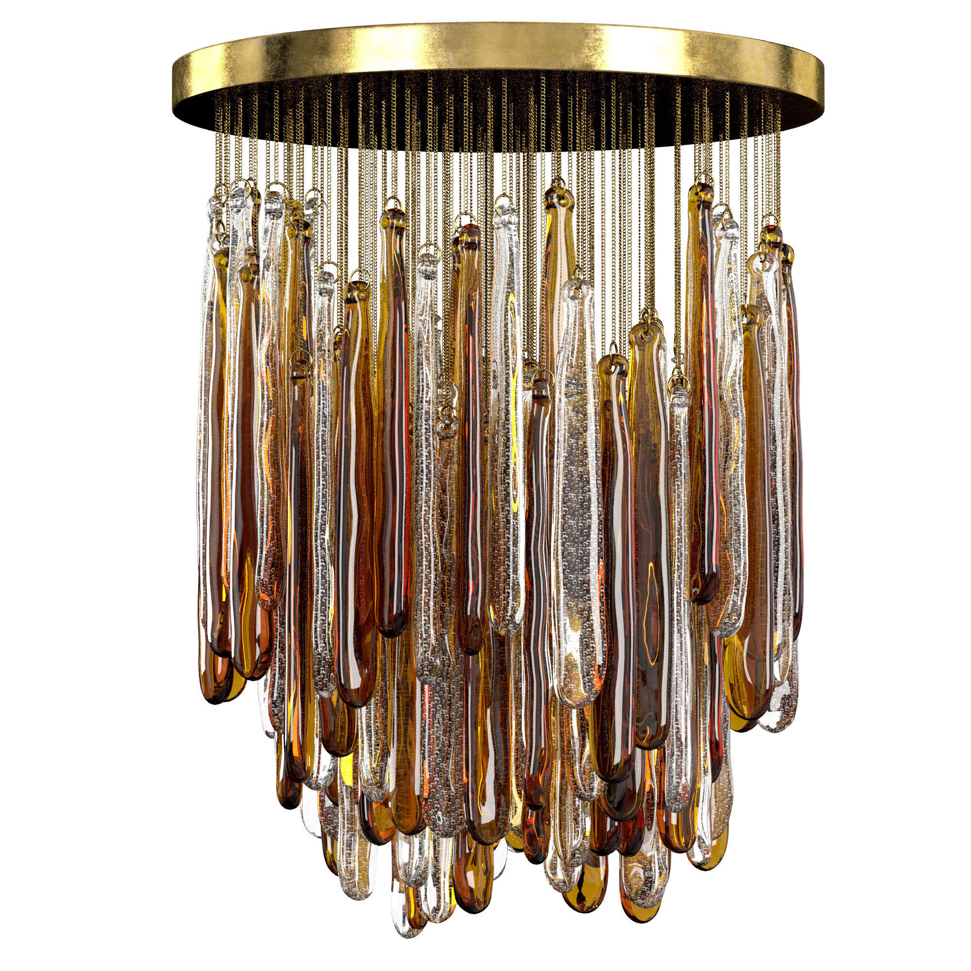 Italian Murano Chandelier 3D model_1