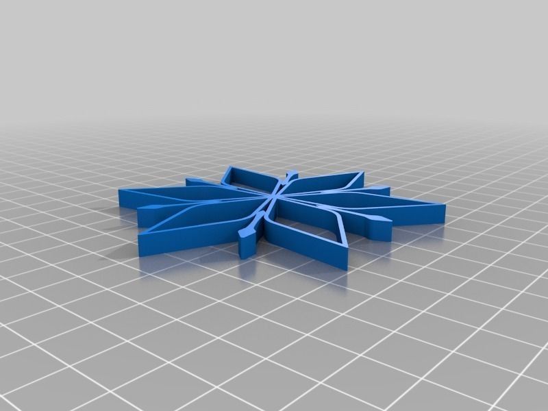Color Snowflake Free 3D print model_5