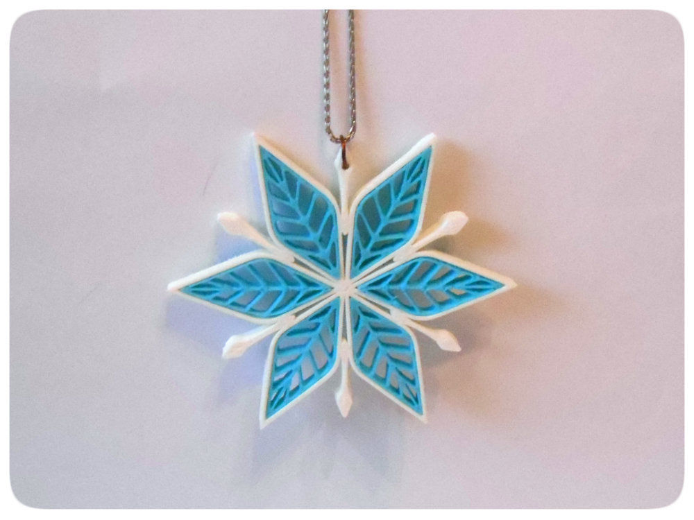 Color Snowflake Free 3D print model_1