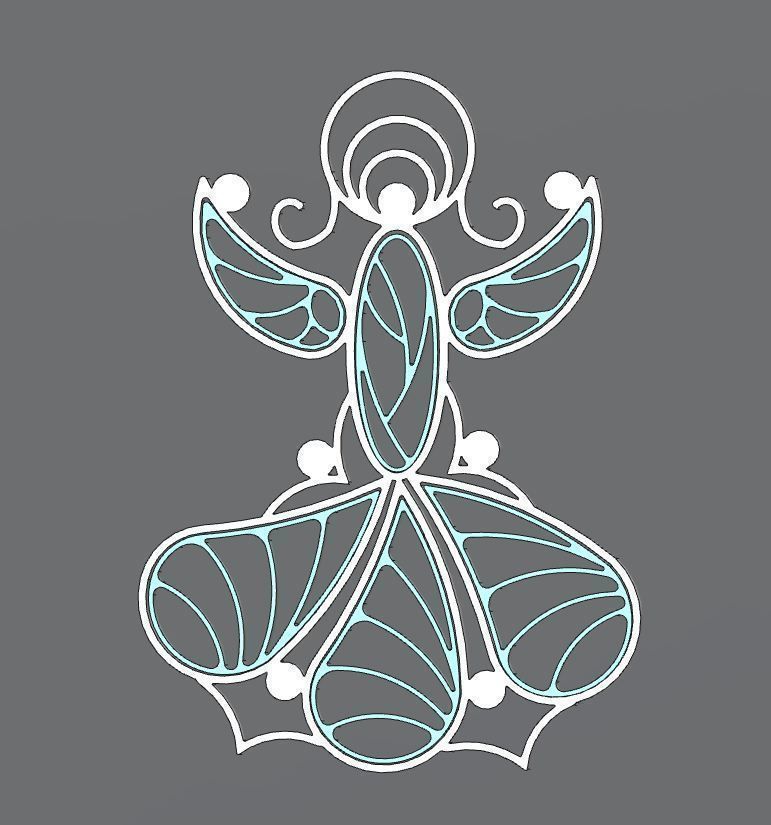 Christmas Angel Free 3D print model_2