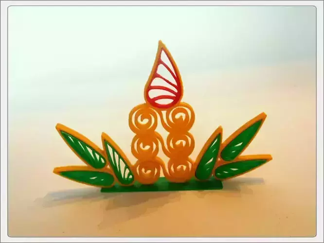 Candle dragonfly Free 3D print model