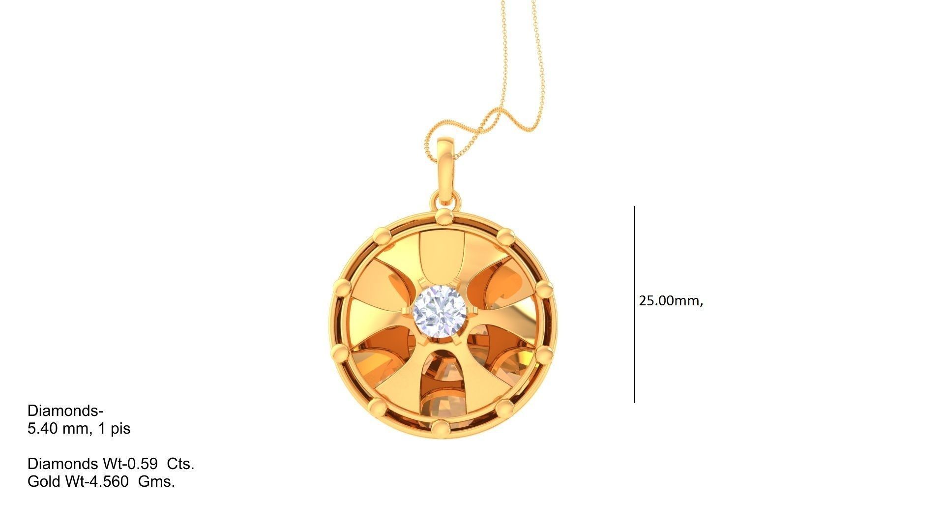 High Jewelry Pendant Earrings Set 3dm stl obj mtl gltf glb 3D print model_17