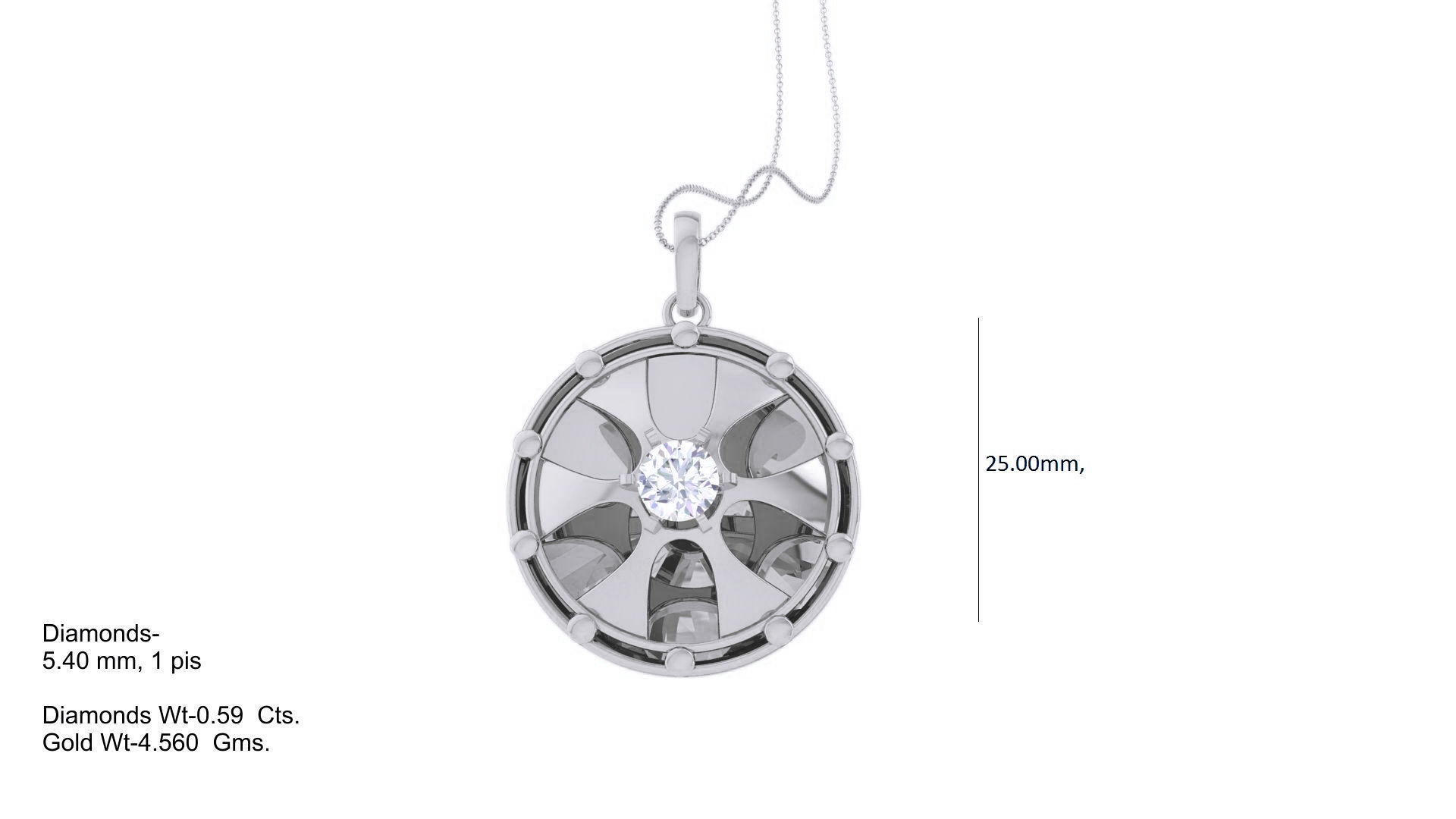 High Jewelry Pendant Earrings Set 3dm stl obj mtl gltf glb 3D print model_18