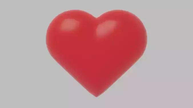 Red Heart 3D model