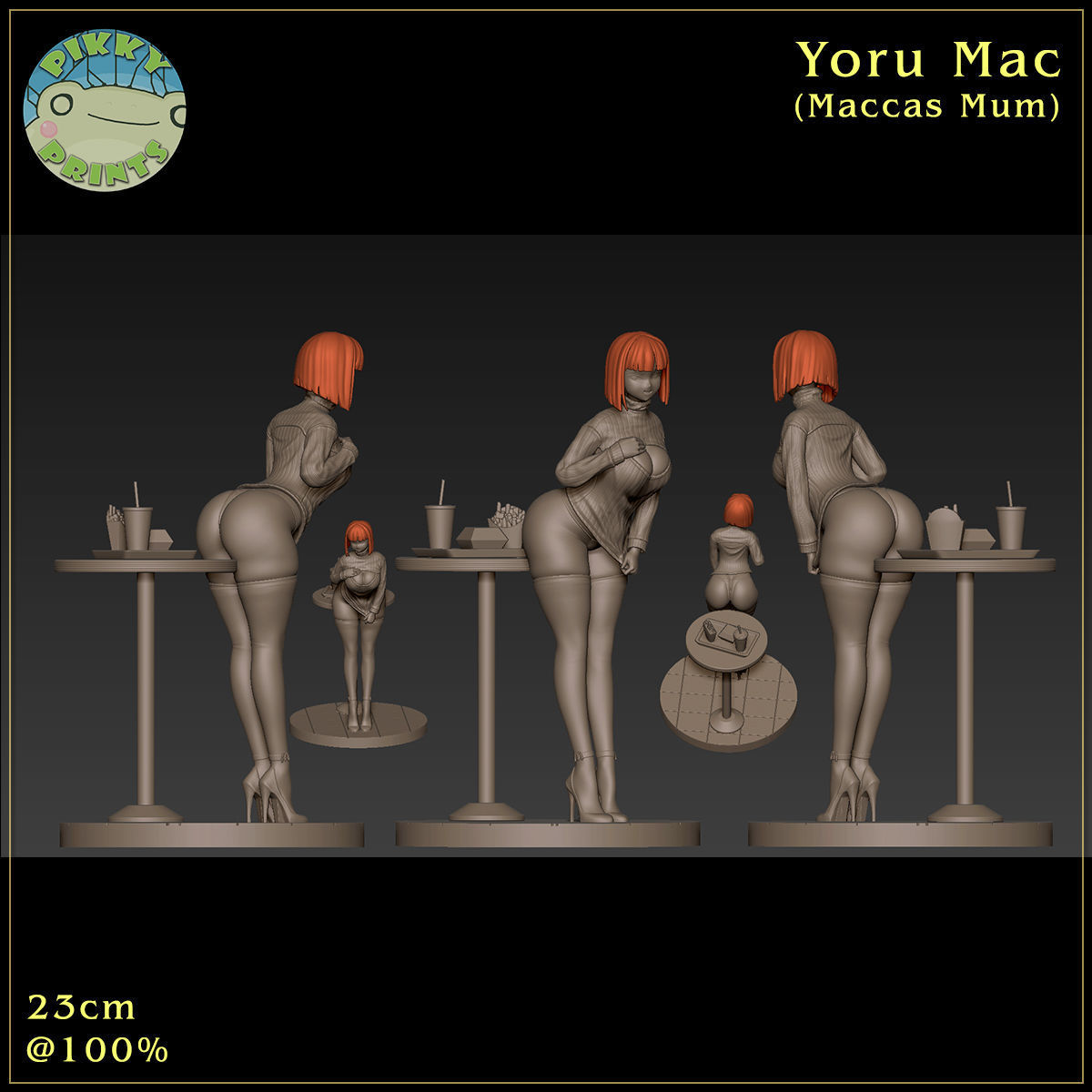 Yoru Mac - Maccas Mum 3D print model_6