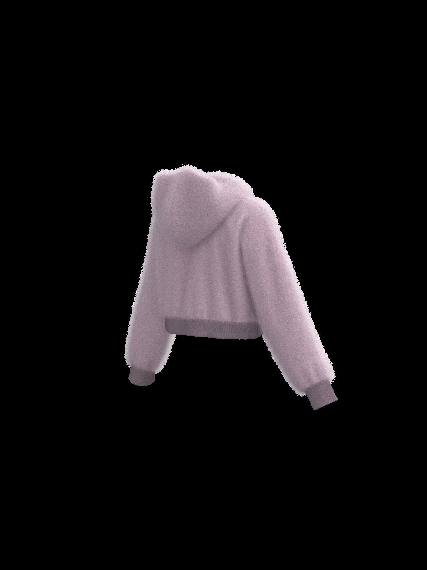 Female raglan crop hoodie 3D model_7