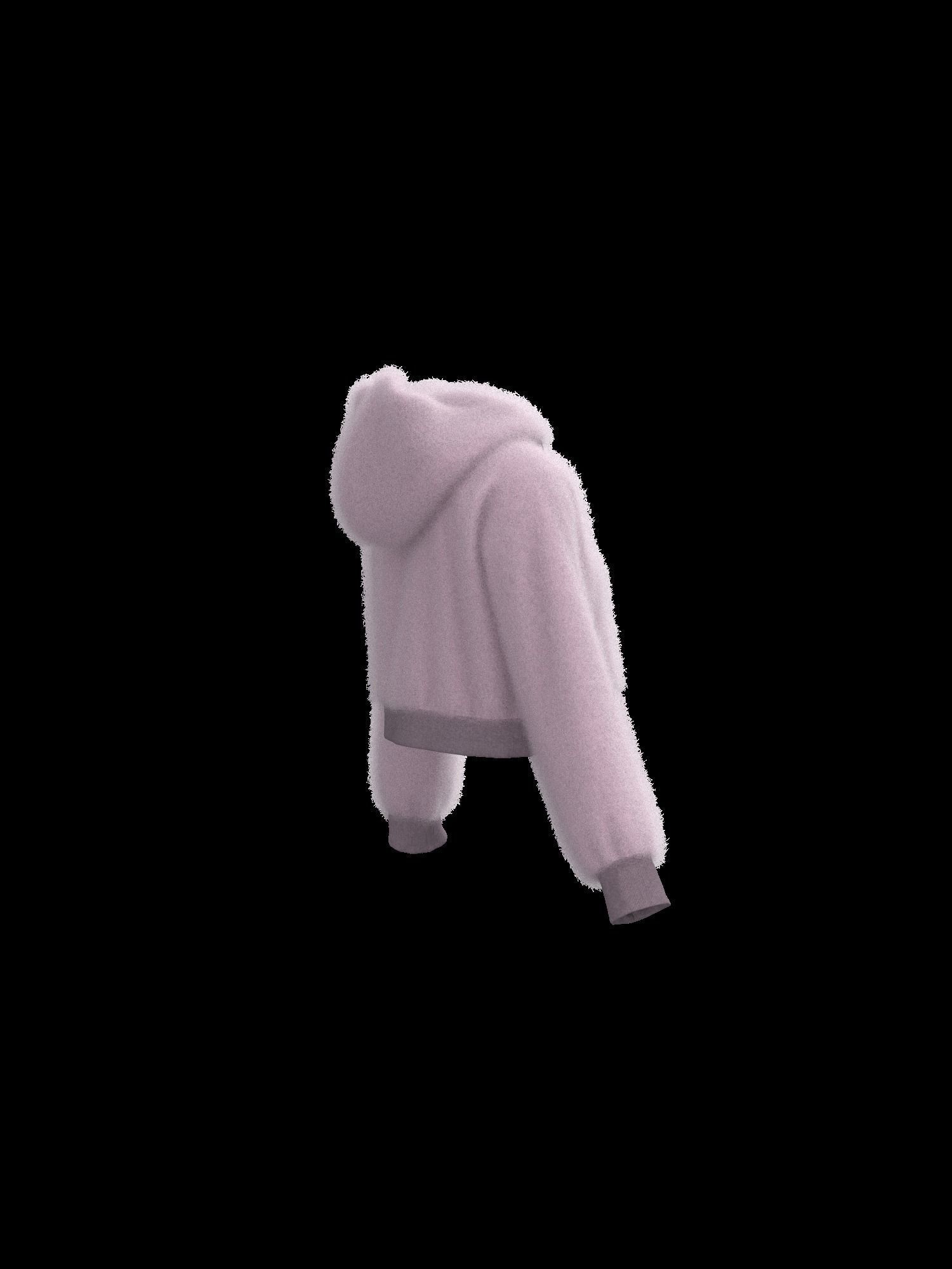 Female raglan crop hoodie 3D model_6