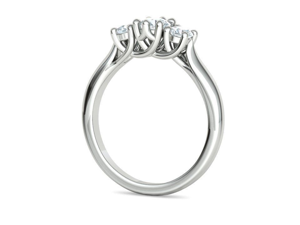 Engagement Solitaire Trellis Rings 3 RING SET 3D Model Collection_37