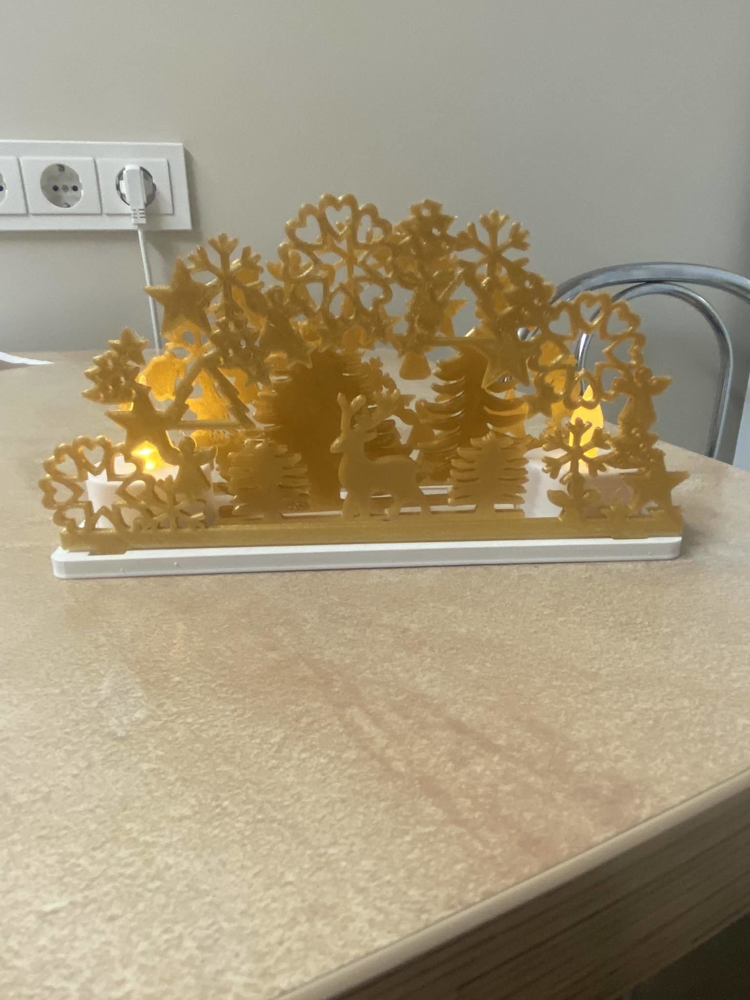 Christmas led tea light decoration 3D print model_2