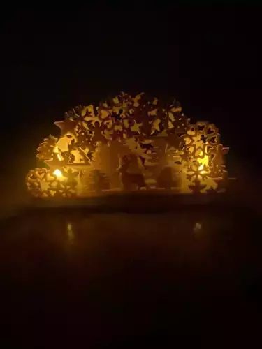 Christmas led tea light decoration 3D print model