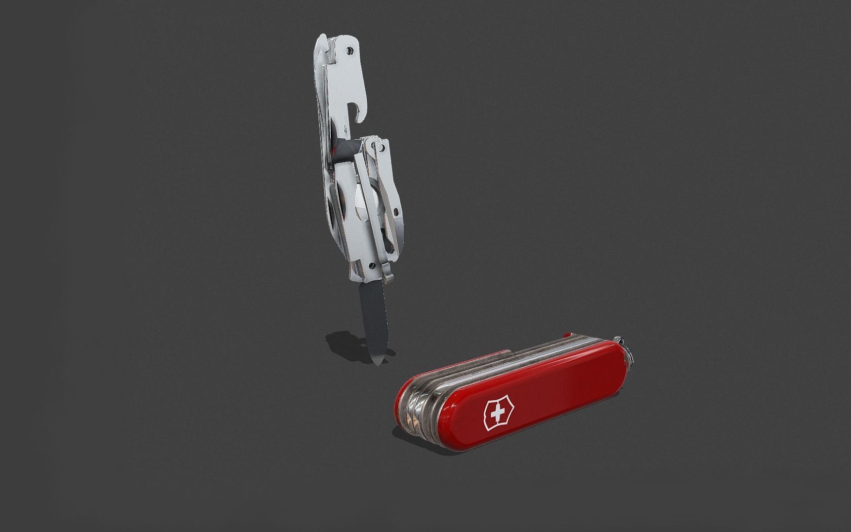 Victorinox multitool knife Low-poly 3D model_9