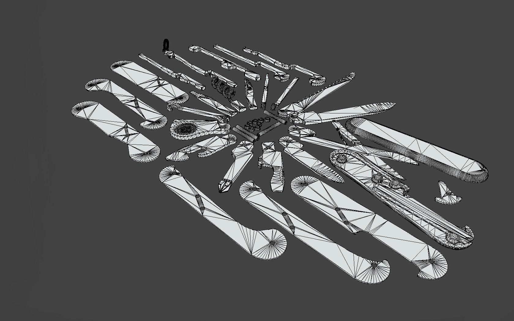 Victorinox multitool knife Low-poly 3D model_7