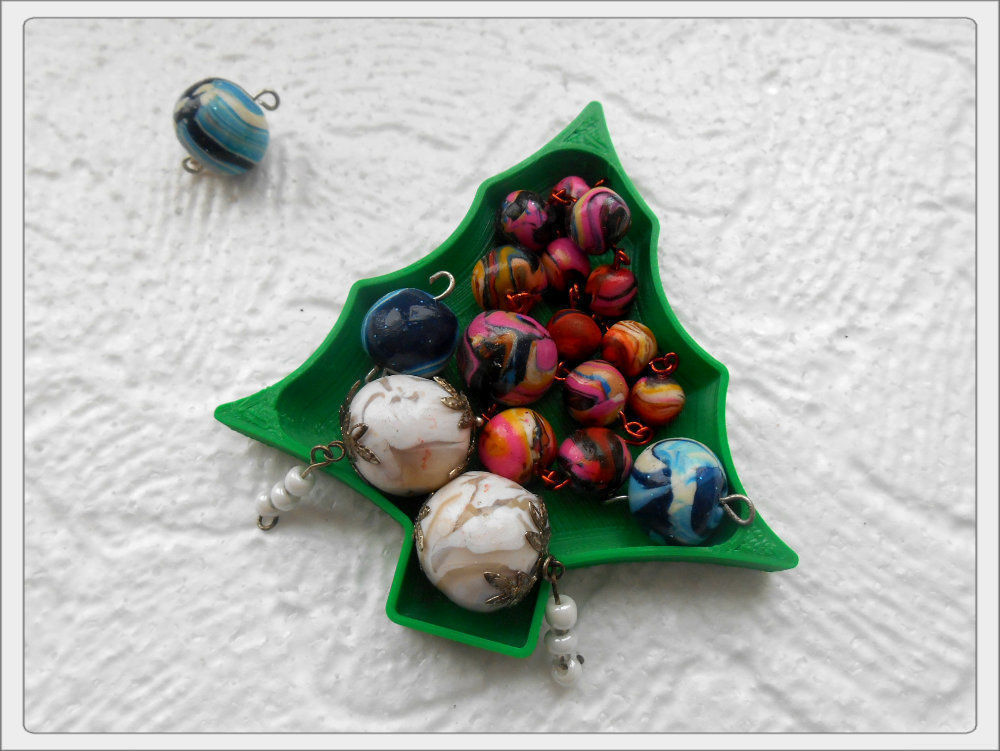 Christmas tree plate Free 3D print model_2