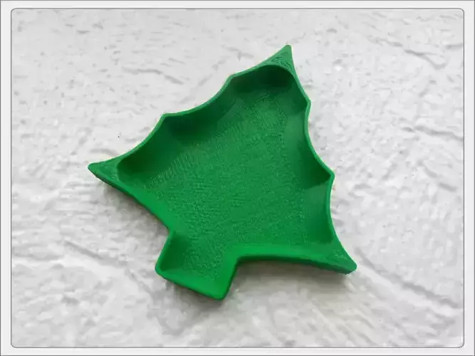 Christmas tree plate Free 3D print model