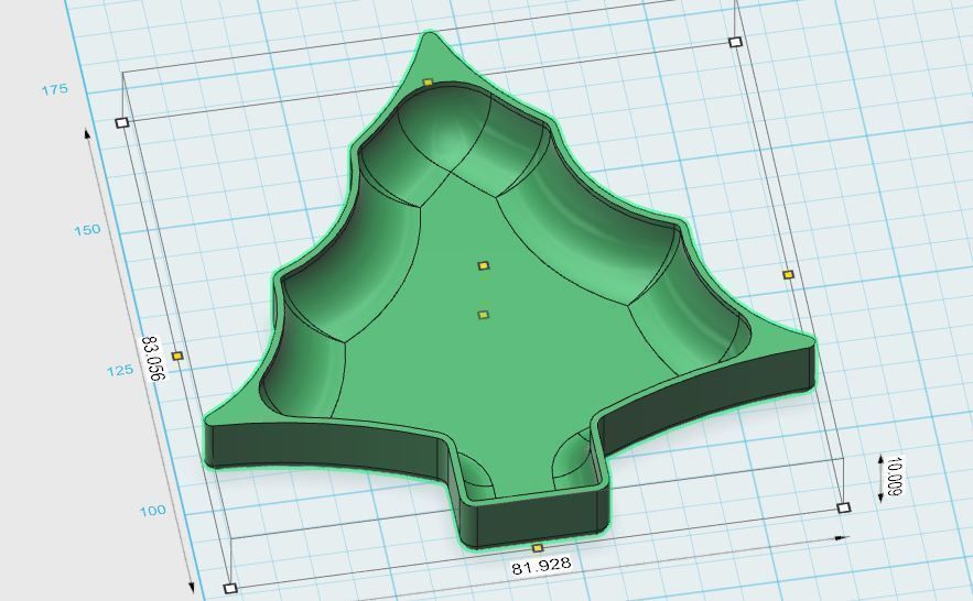 Christmas tree plate Free 3D print model_3