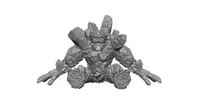  Stone Golem  seat 3D print model