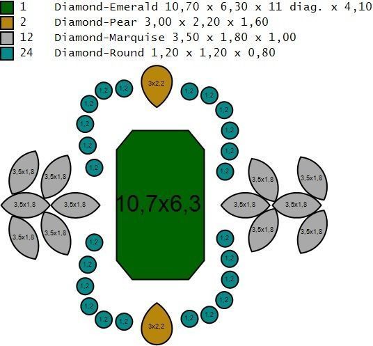 Ring with emerald and diamonds 016119 3D print model_9