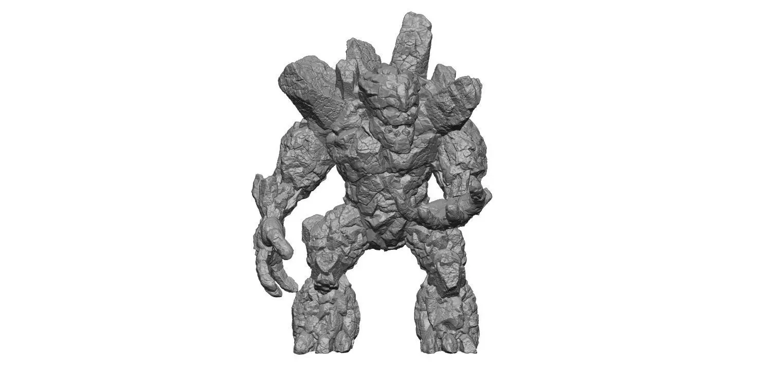Stone Golem look 3D print model_0