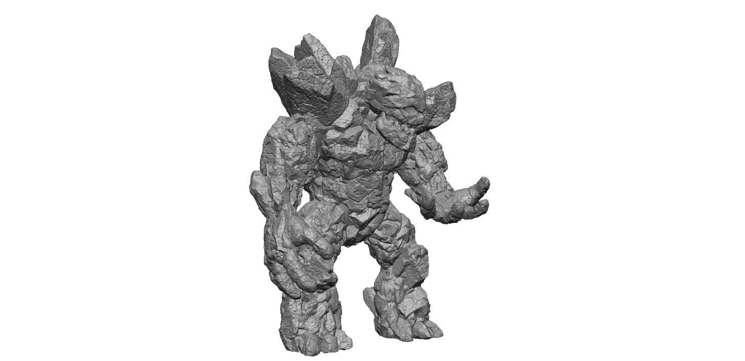 Stone Golem look 3D print model_1