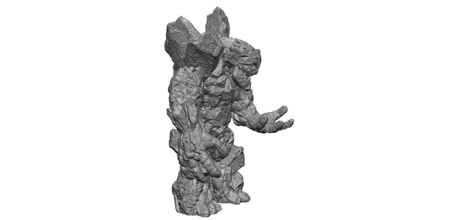 Stone Golem look 3D print model_3