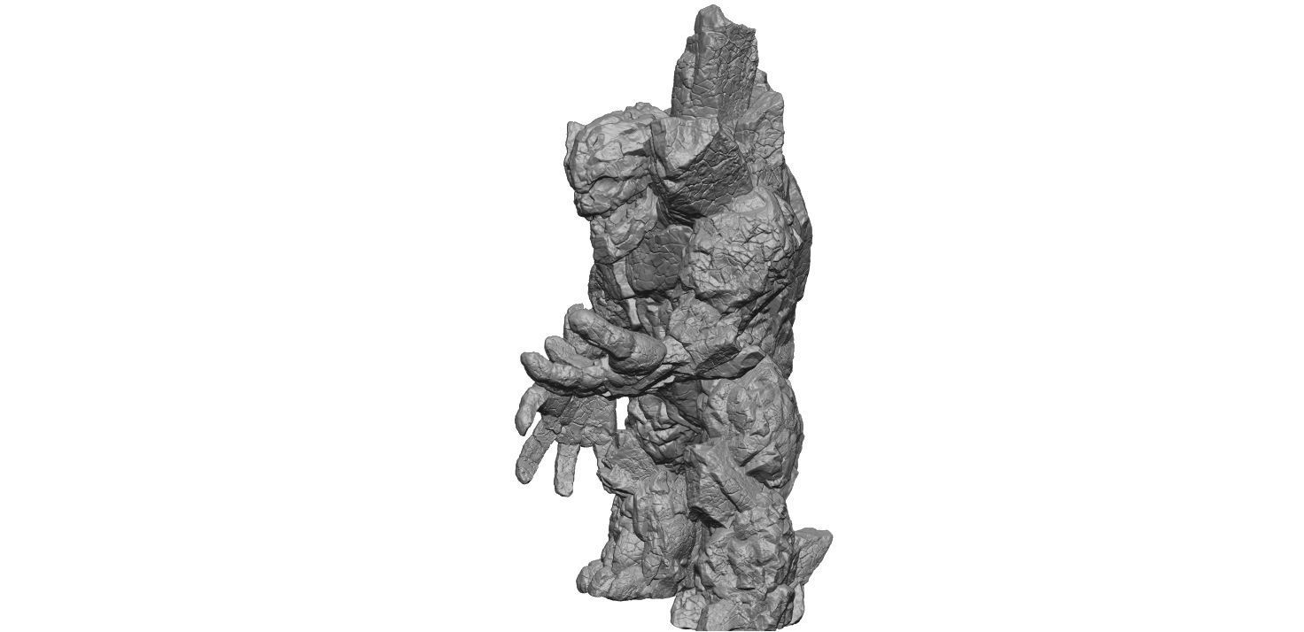 Stone Golem look 3D print model_2