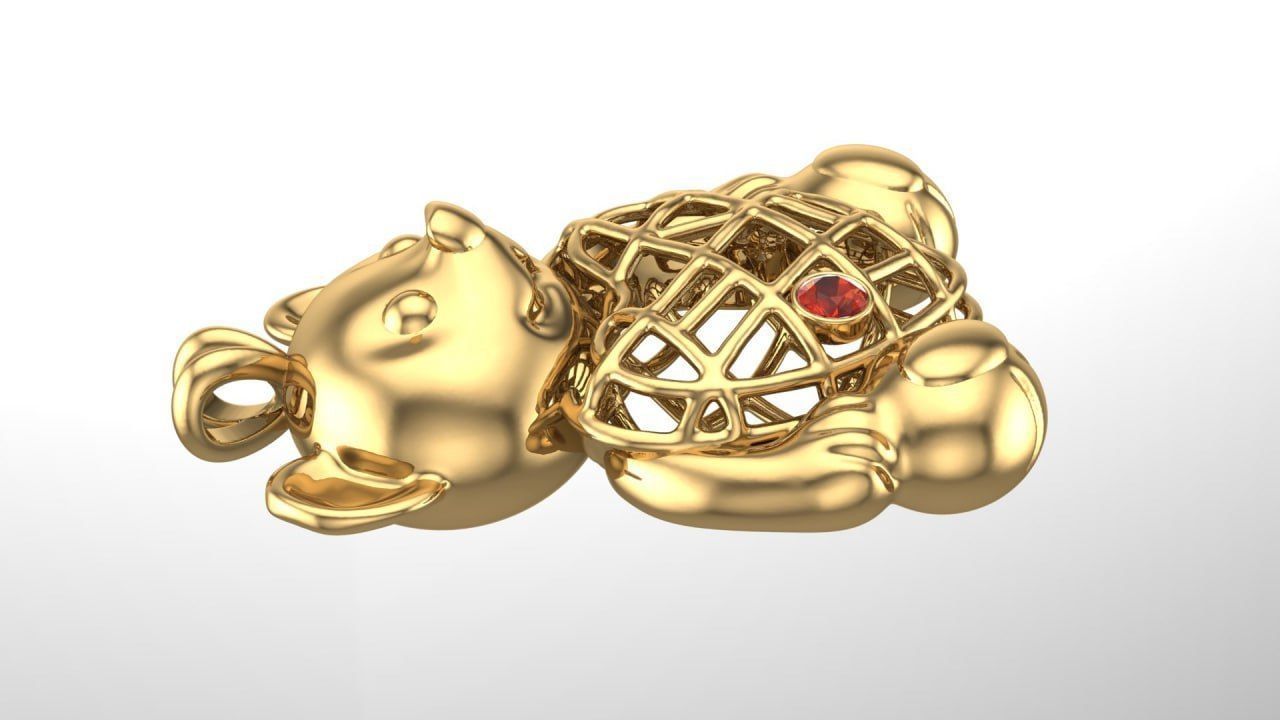 teddy bear 3D print model_1