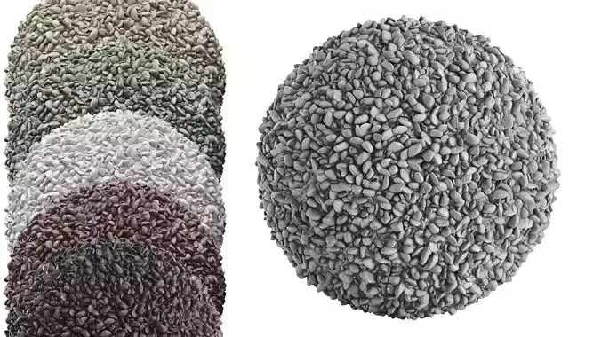 PBR Gravel 02 - 4k - PNG - Seamless - SBSAR