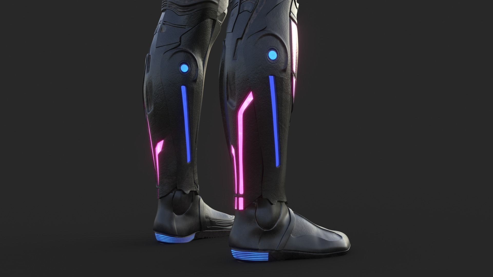 Cyborg Angel Asian 17 and 18 3D model_18