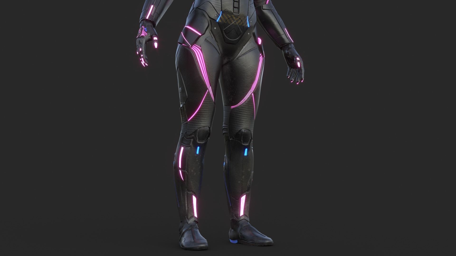 Cyborg Angel Asian 17 and 18 3D model_19