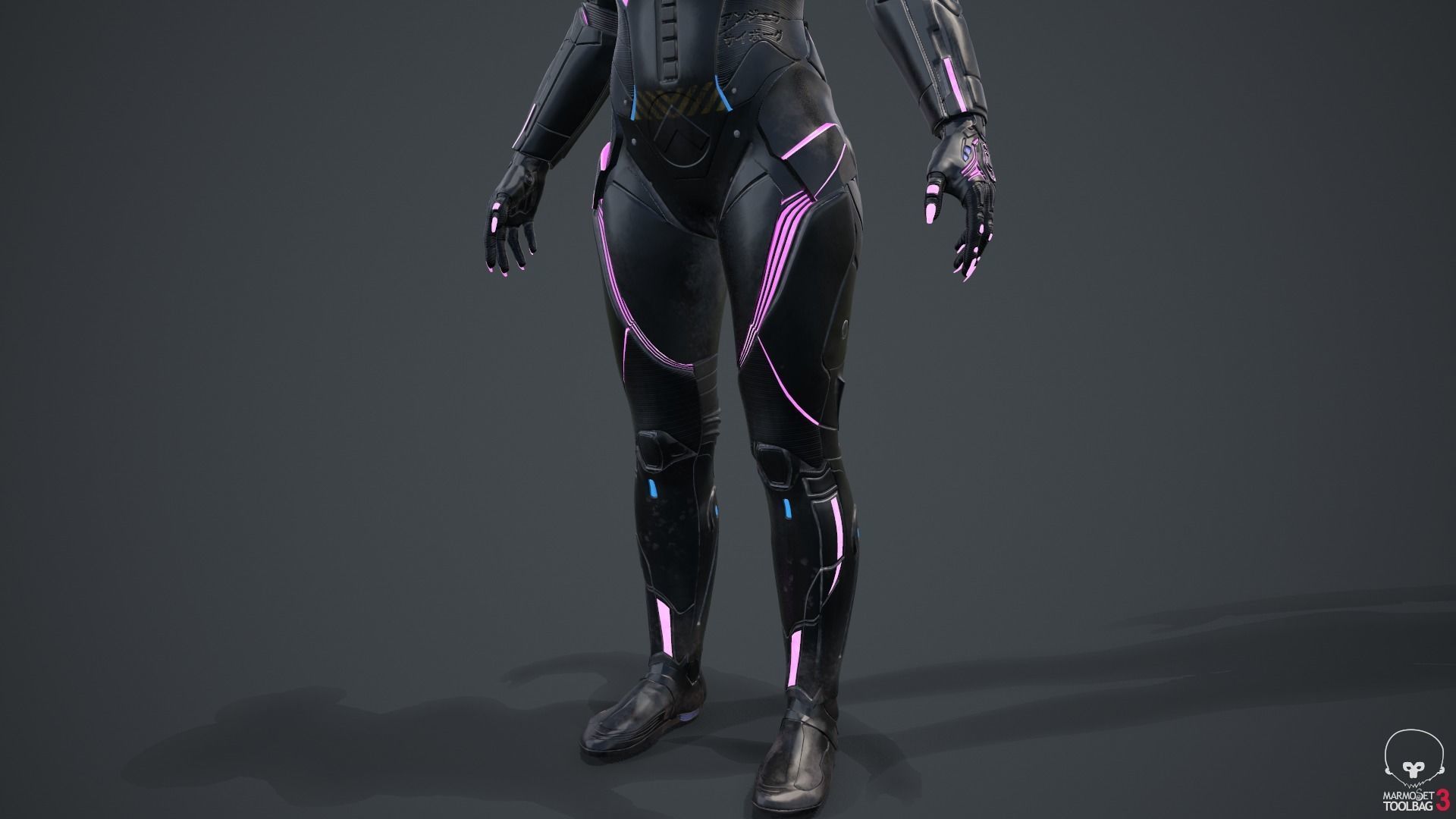 Cyborg Angel Asian 17 and 18 3D model_64