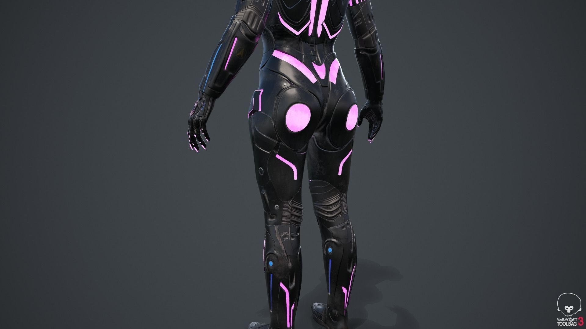 Cyborg Angel Asian 17 and 18 3D model_66