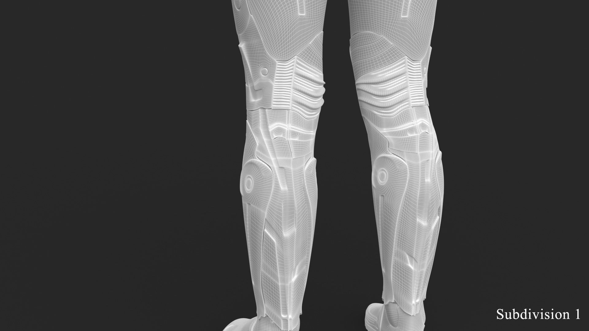 Cyborg Angel Asian 17 and 18 3D model_57