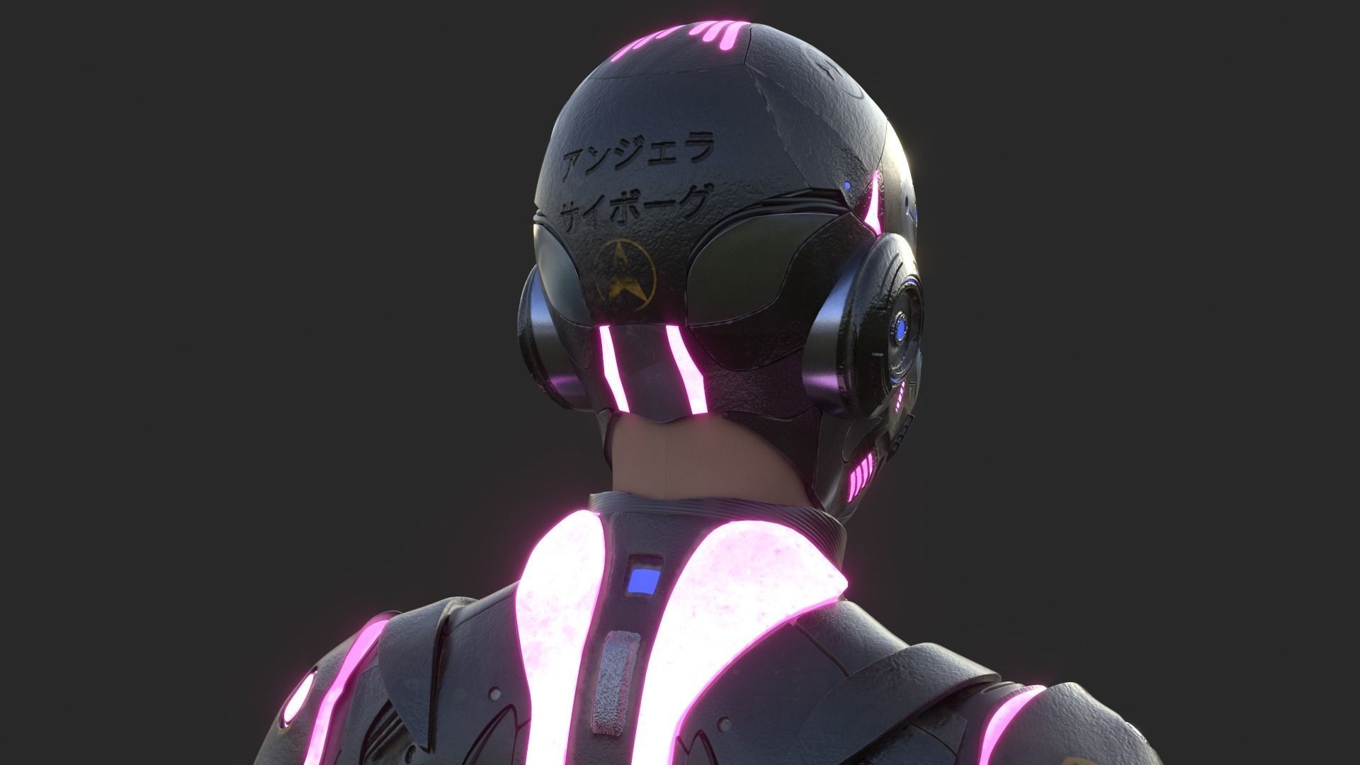 Cyborg Angel Asian 17 and 18 3D model_30