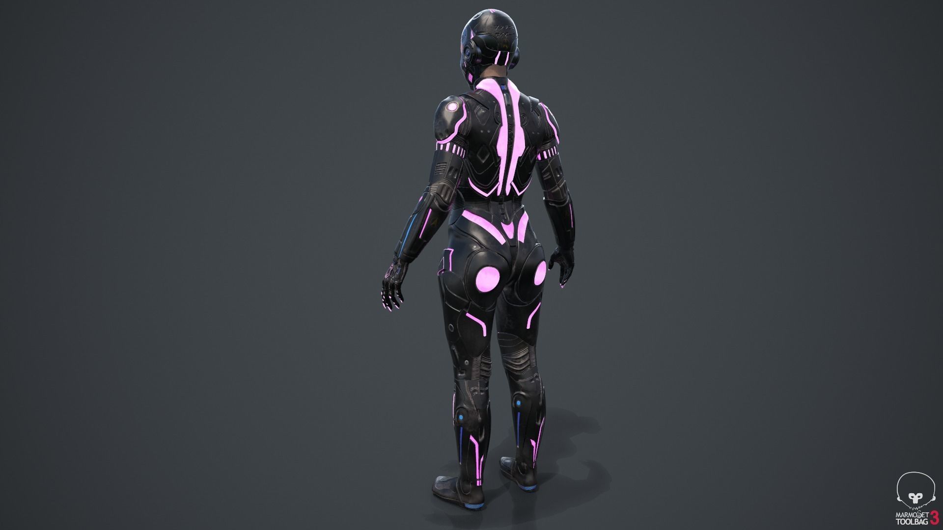 Cyborg Angel Asian 17 and 18 3D model_60