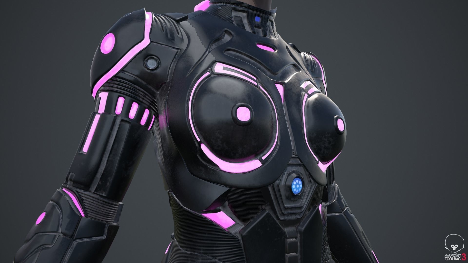 Cyborg Angel Asian 17 and 18 3D model_72