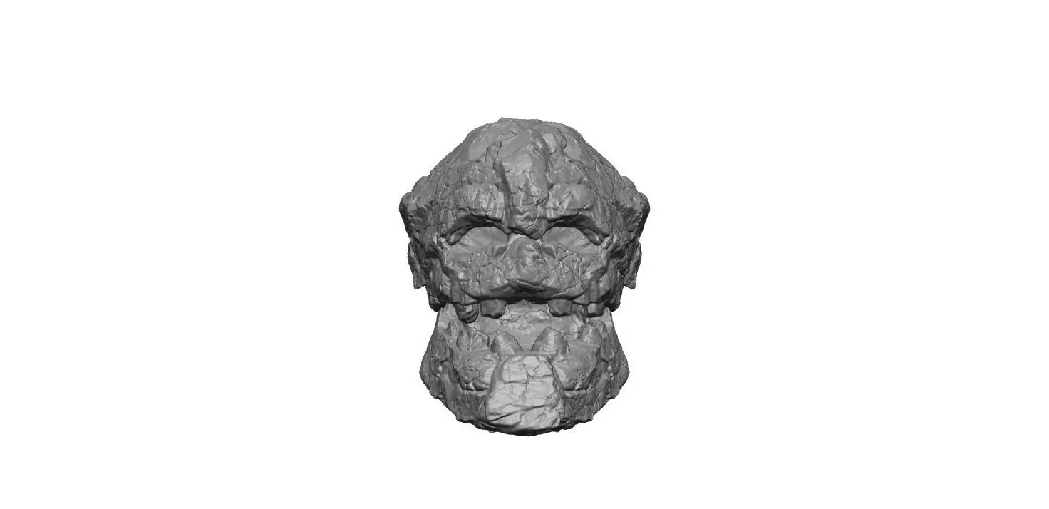 Stone Golem head Stand 3D print model