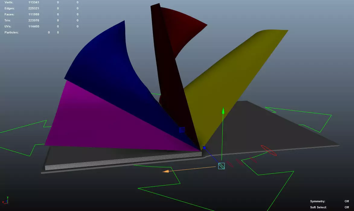 Fully rigged book Low-poly 3D model
