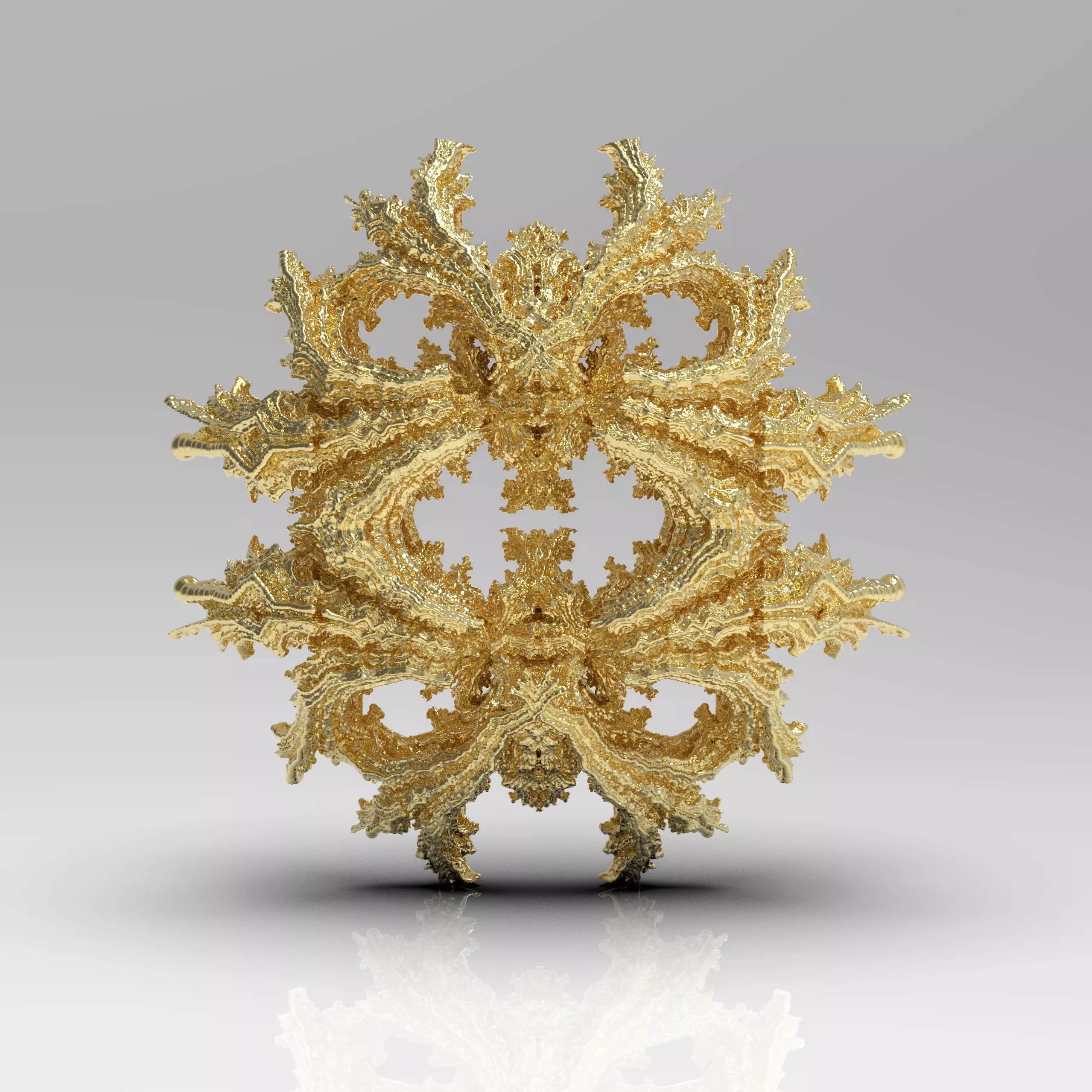 Fractal Kleinian - 4 fold 3D print model