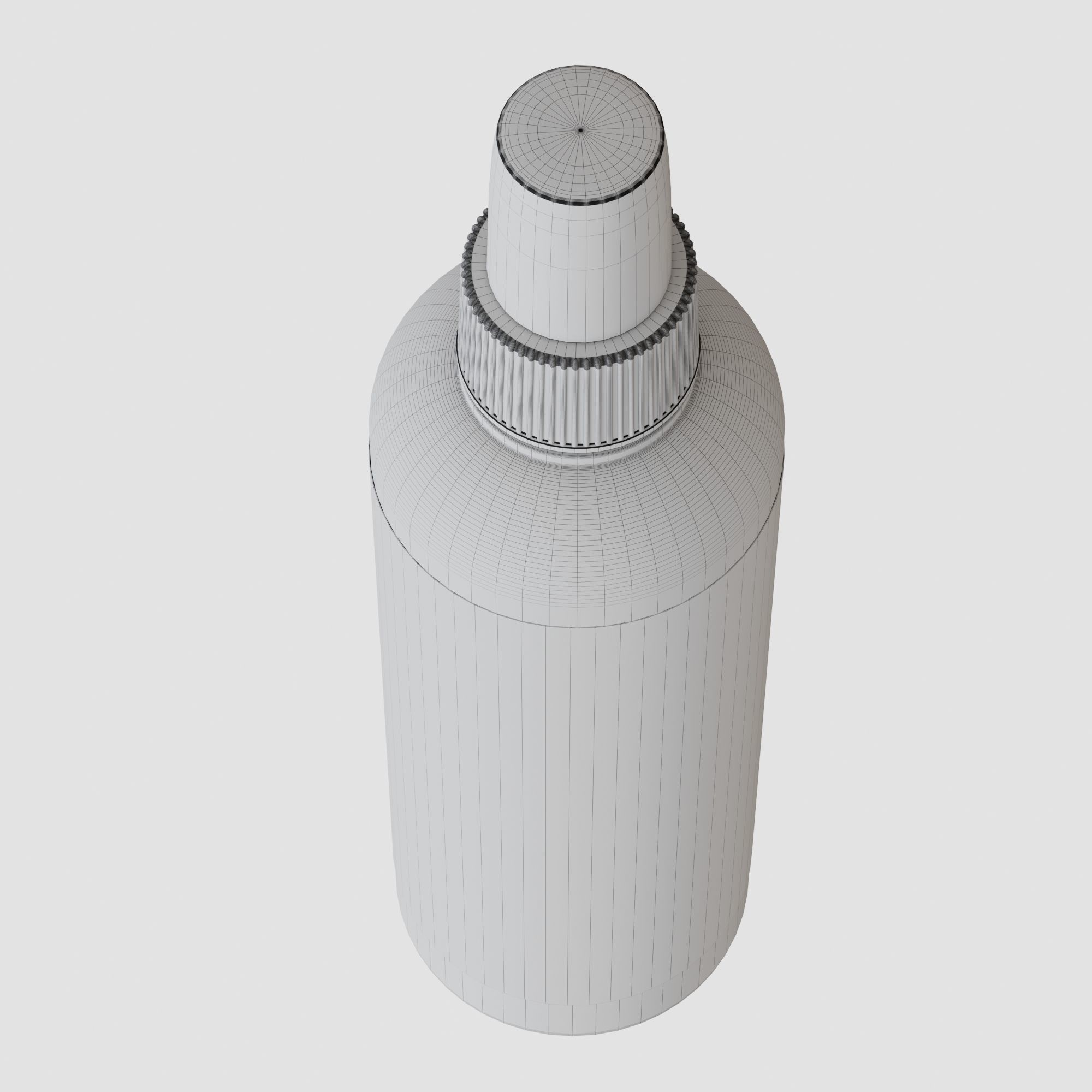 Spray Bottle with Label 3D model_5