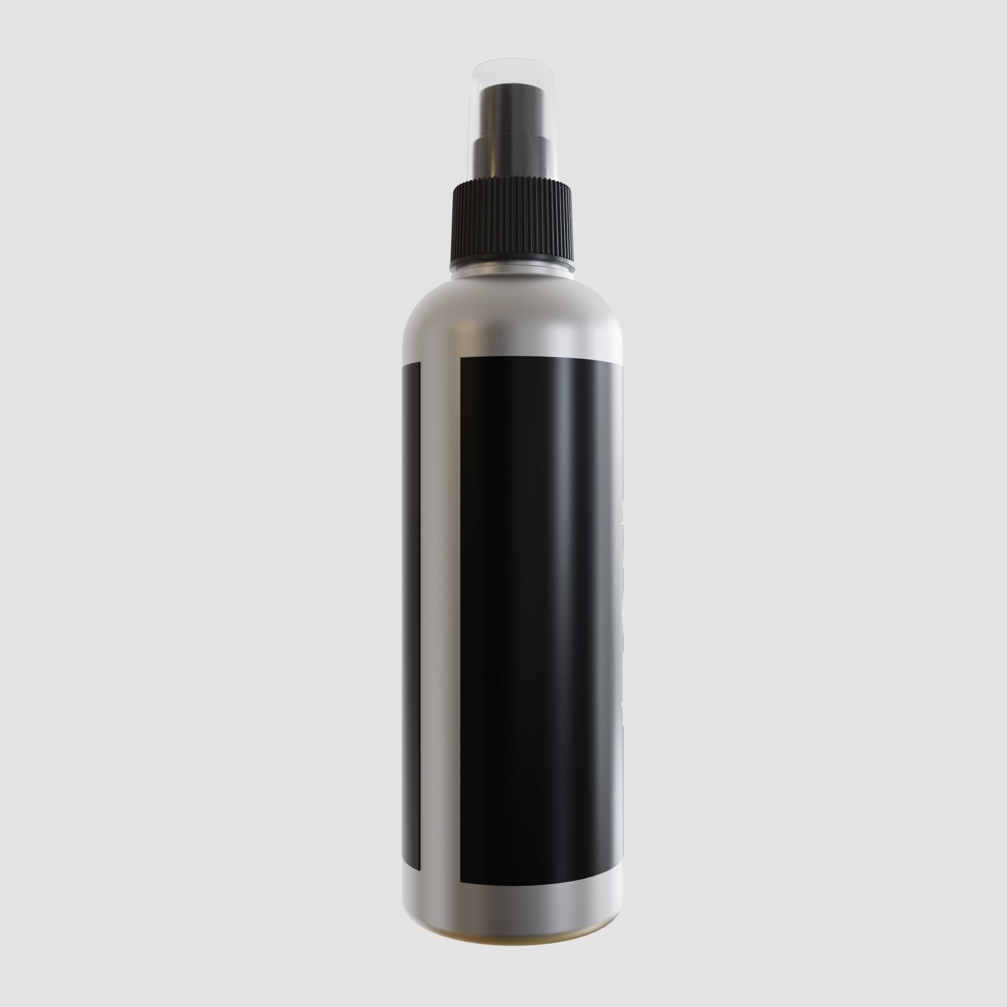 Spray Bottle with Label 3D model_2