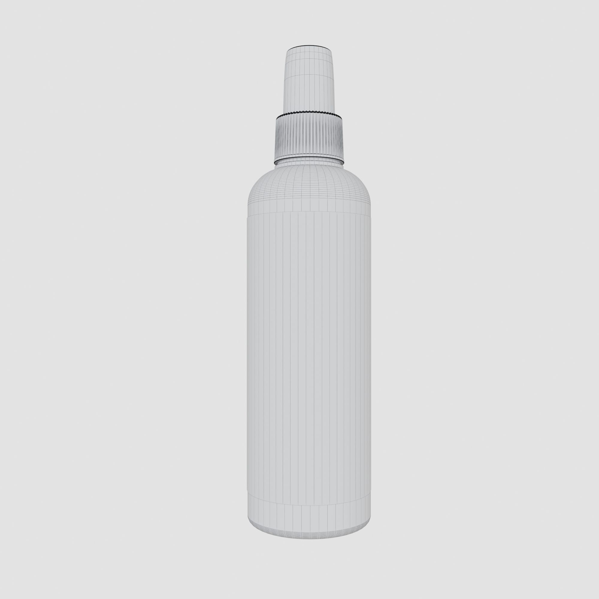 Spray Bottle with Label 3D model_1