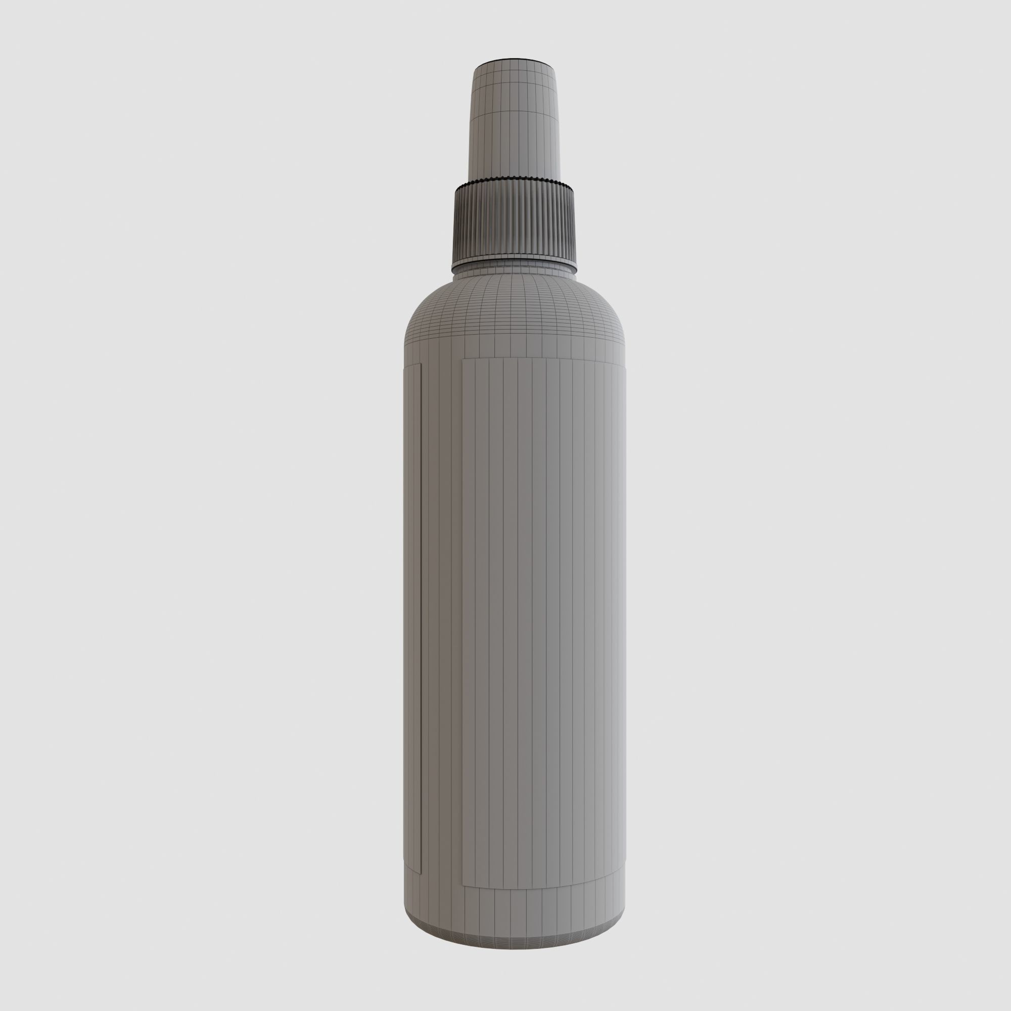 Spray Bottle with Label 3D model_3